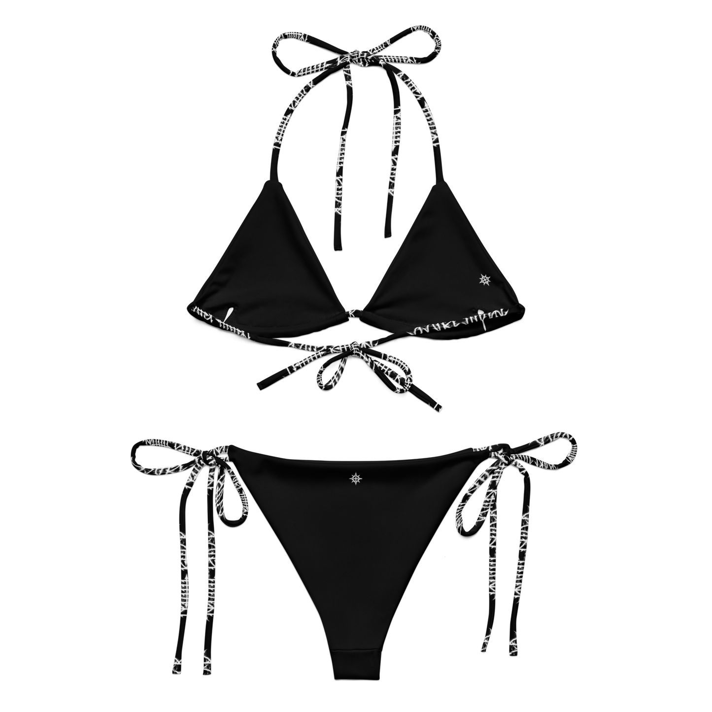 Matte Black String Bikini