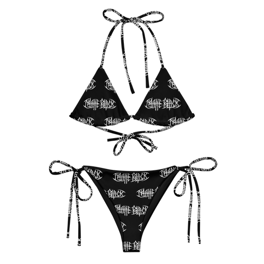 Matte Black String Bikini